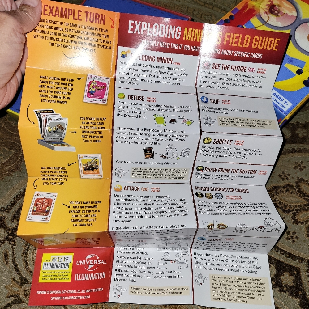 Exploding Menions Card Game Ages 7+ - Picture 3 of 6